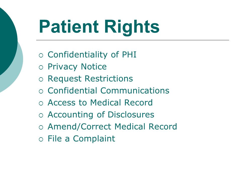 Confidentiality, Patient/Physician